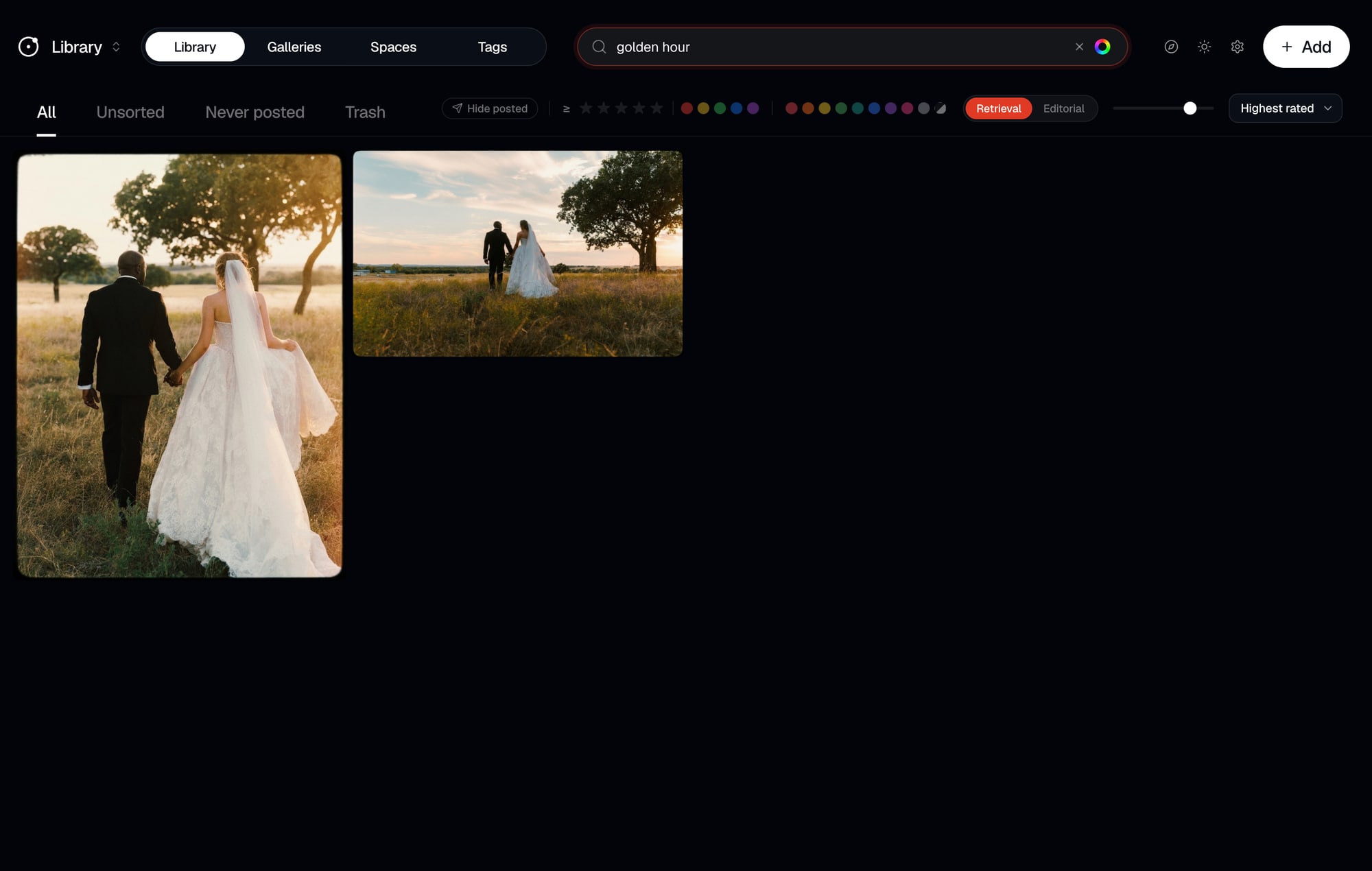 Orbit live search results